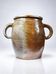 Ancient stoneware pot from Puisaye with two handles, late 19th to early 20th century.