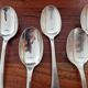 Christofle - Set of 12 America pattern table spoons - Design by Luc Lanel - Silver-plated metal