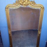 Miroir Louis XV bois doré ep XIX em - 144 cm