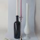 Silver metal designer candlestick