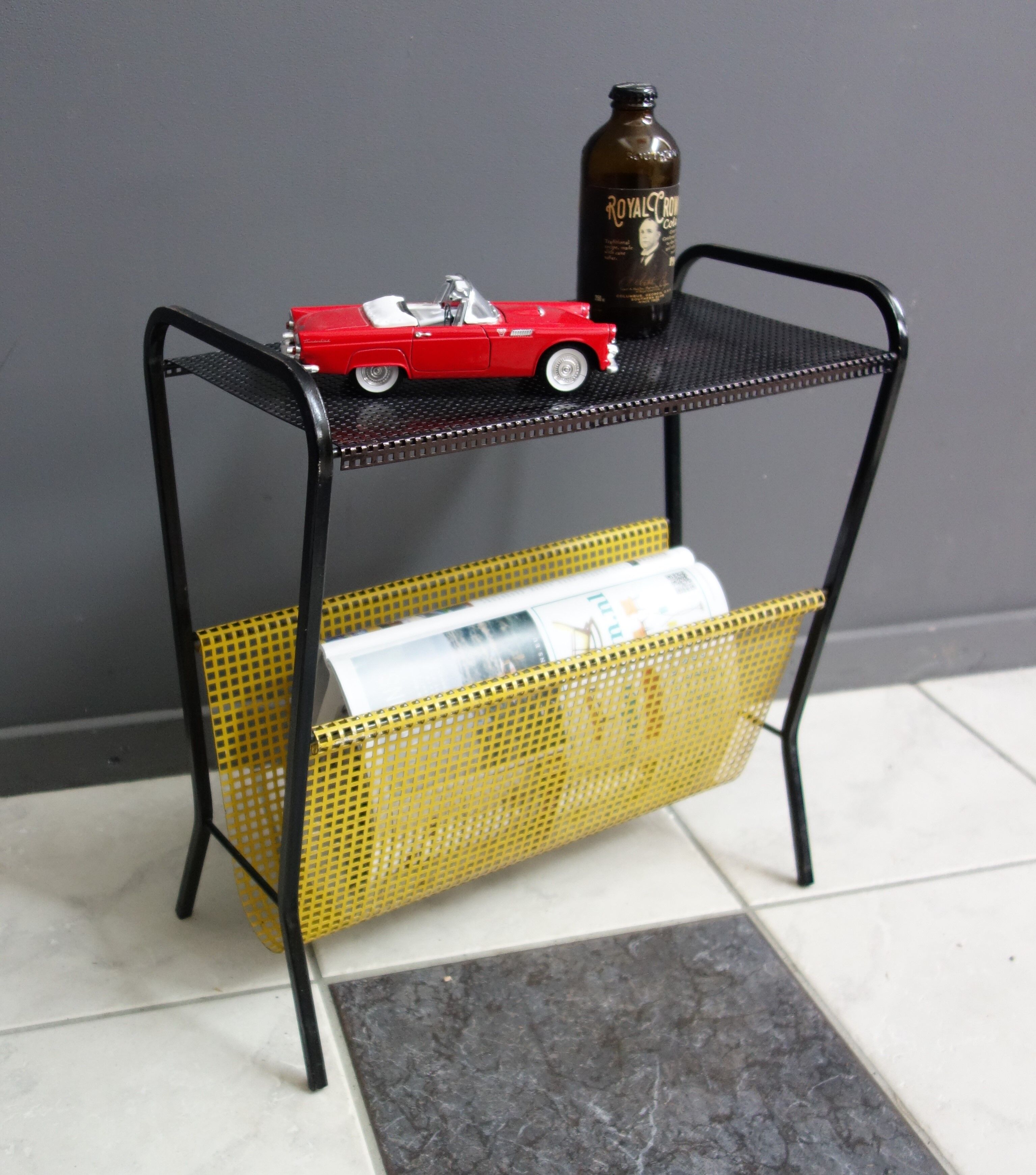 Vintage magazine rack, 1960s