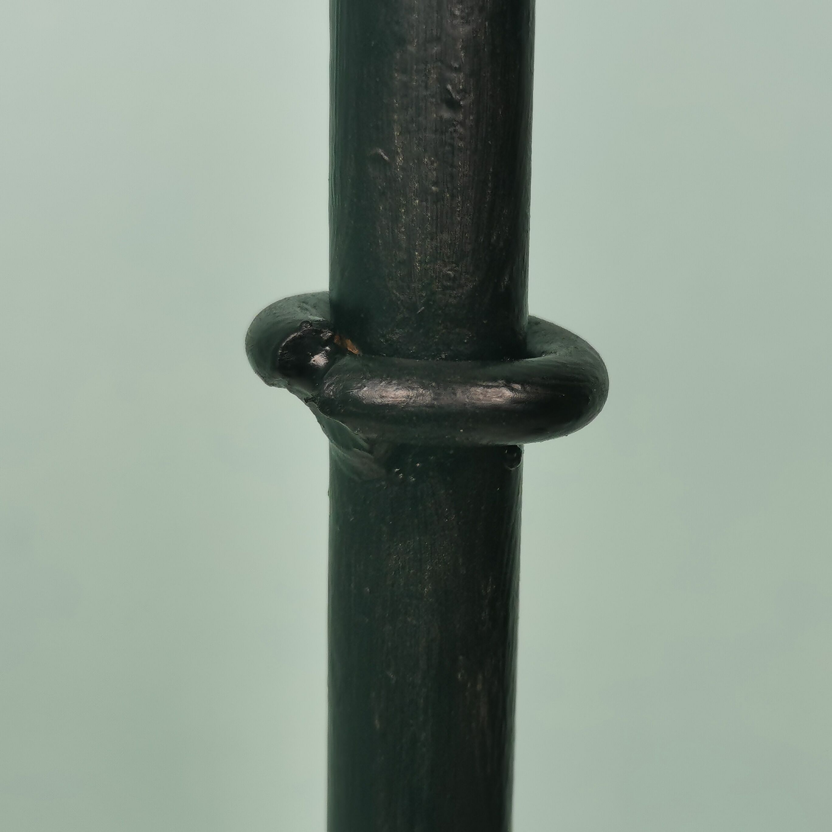 Wrought iron candlesticks