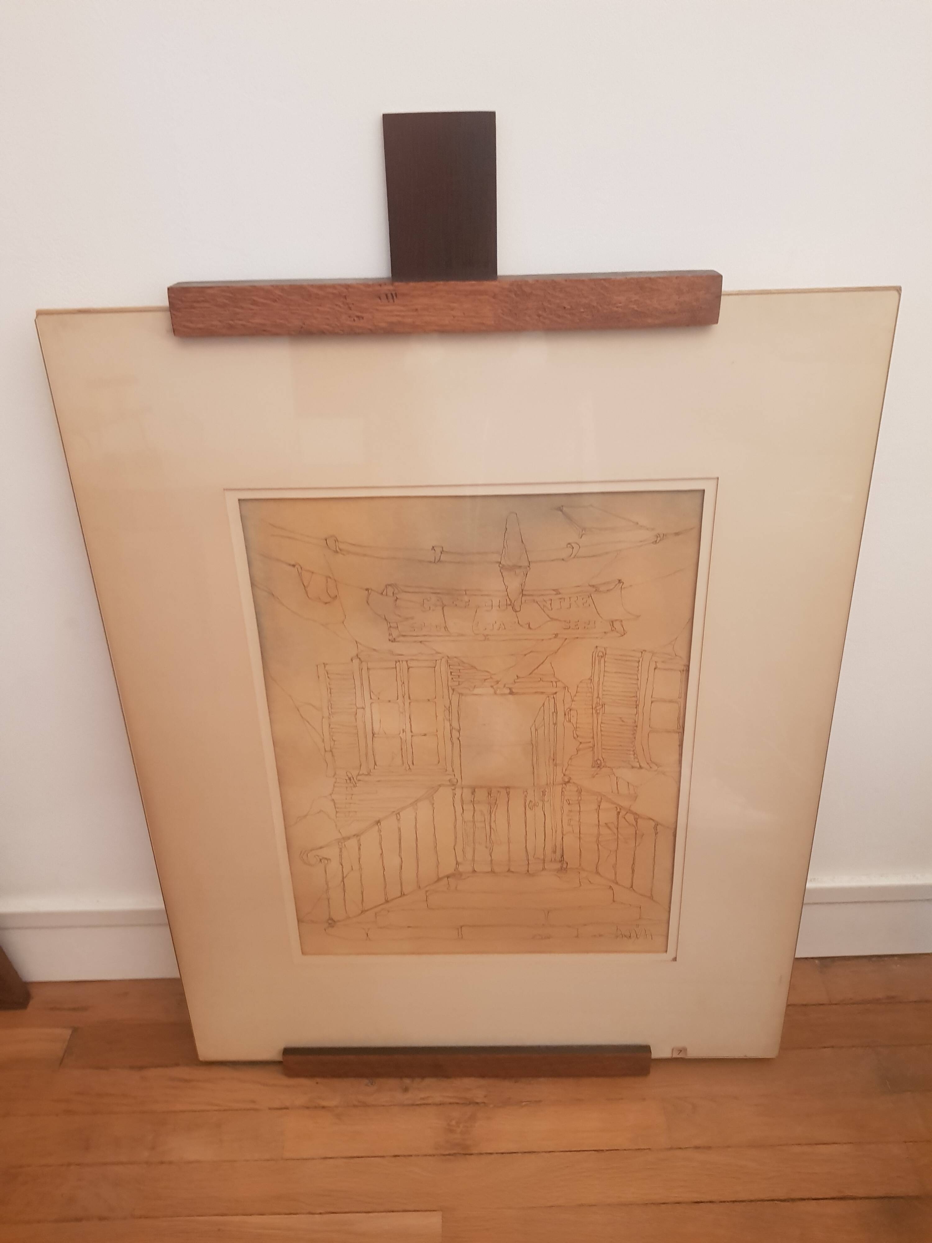 Vintage painting signed Hayn