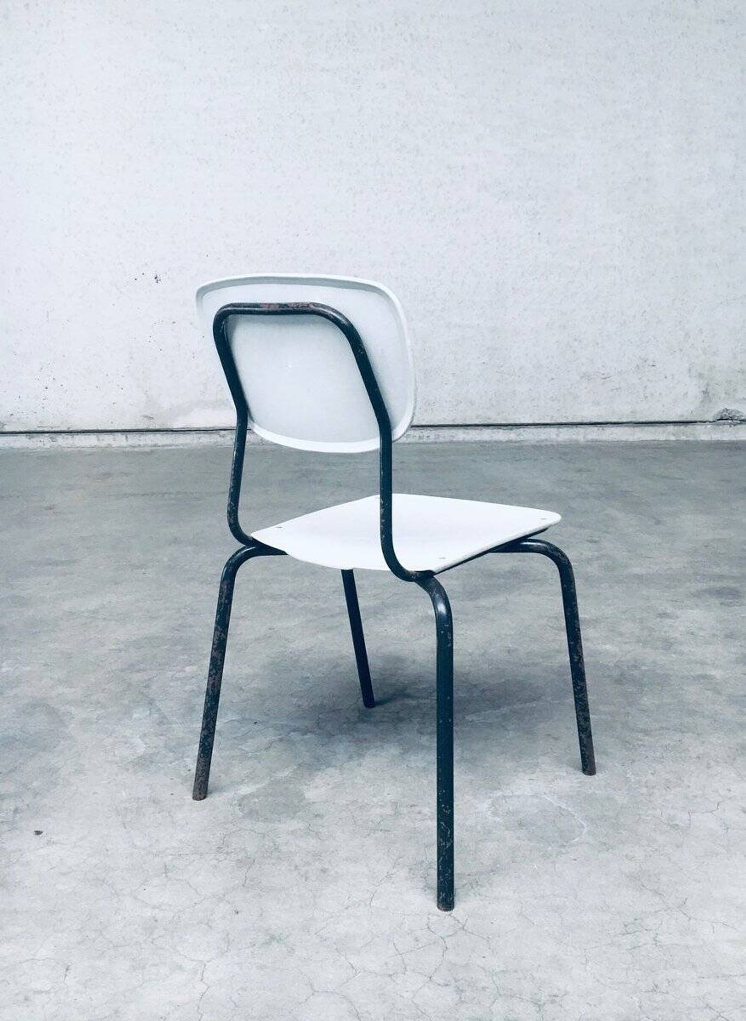 Industrial Dutch Stacking Chairs, 1960s, Set of 10
