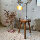 Artisanal bohemian chrome lamp
