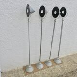 Set of 4 Artemide "mikado" pendant lights, FA Porsche design, 80s