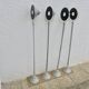 Serie de 4 suspensions Artemide "mikado" design F.A. Porsche années 80