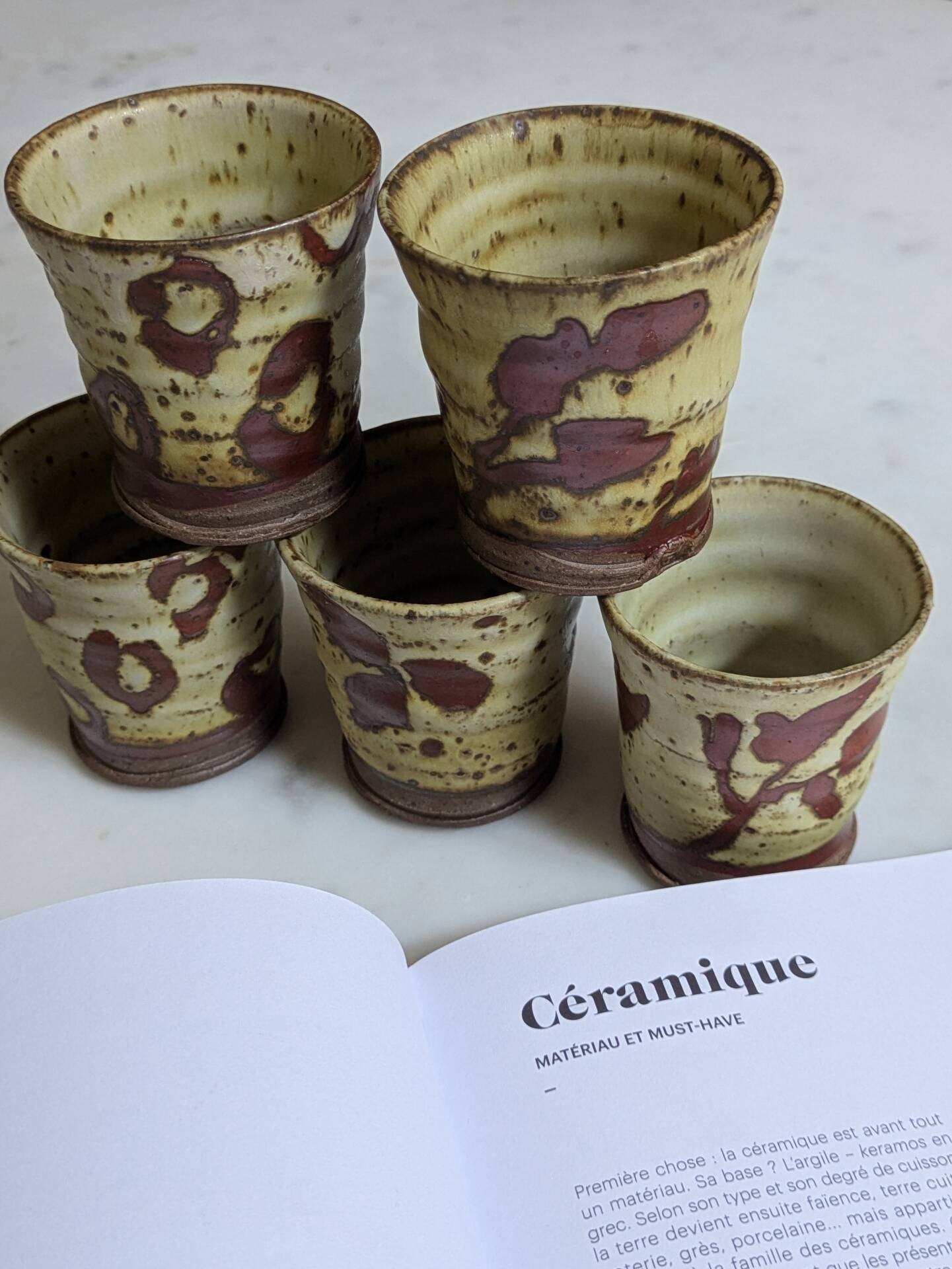Set of six ''Yunomi'' cups Japanese Art