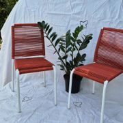 2 chaises enfant scoubidou - années 50