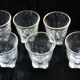 Set of 6 liqueur glasses with golden threads - Art Deco 1940 certified