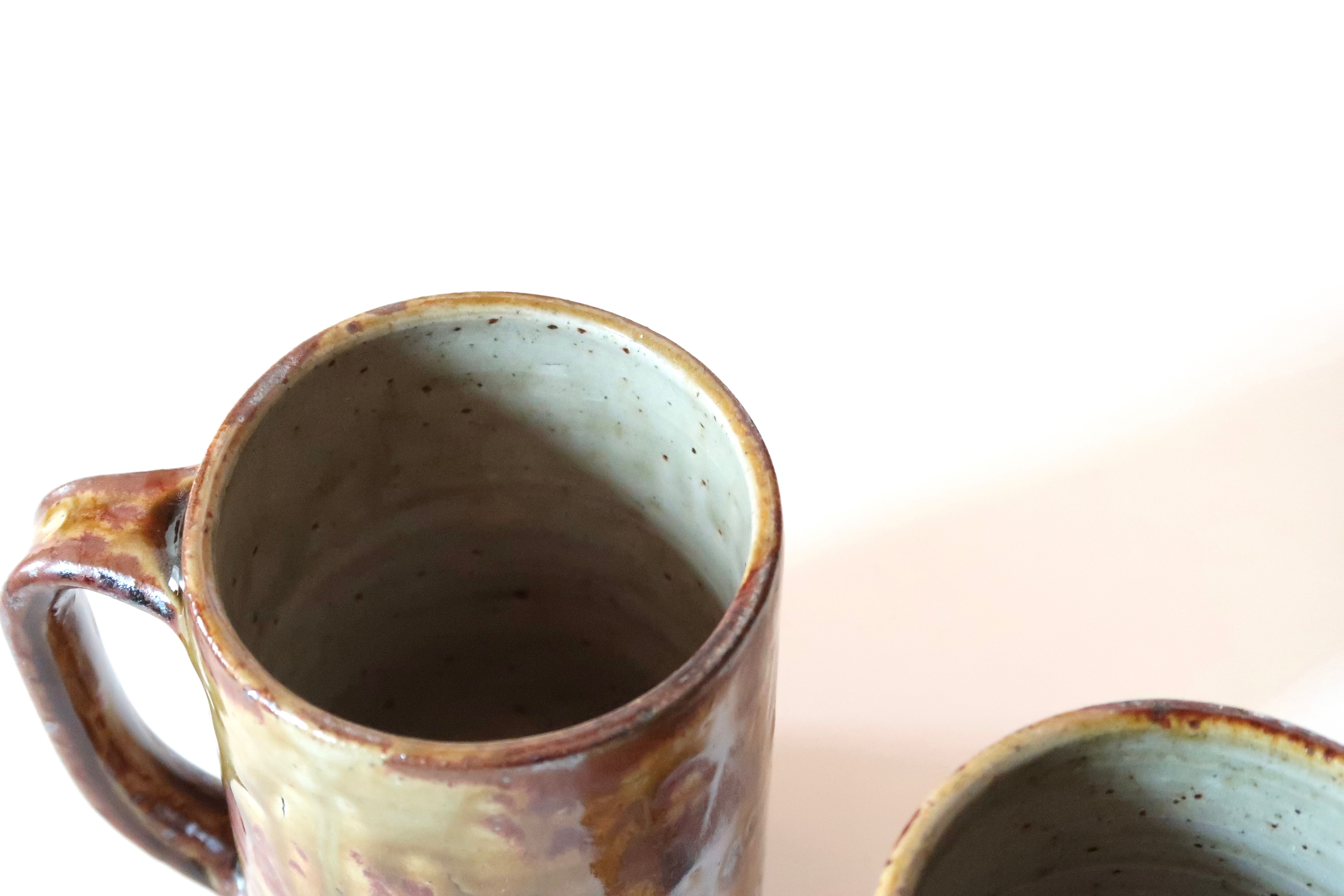 Set of 4 mugs in Migeon sandstone, La Borne, 60s