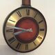 Kienzle leather wall clock from the 70s