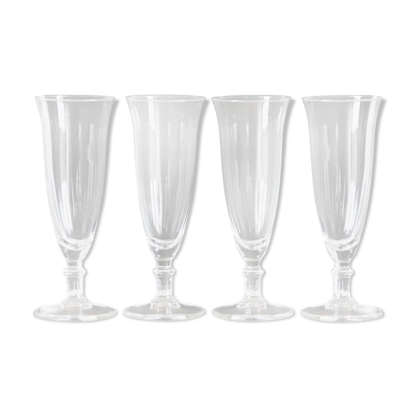 4 glass champagne flutes