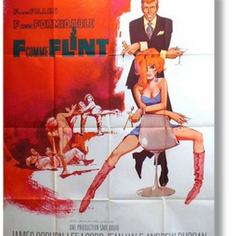 Affiche cinéma originale  1967.F comme Flint.60x80 cm.James Coburn