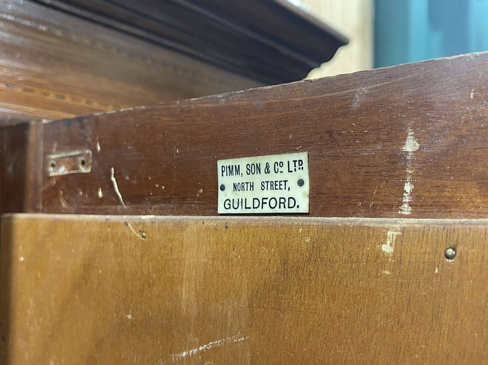 Early 20th century English wardrobe in mahogany