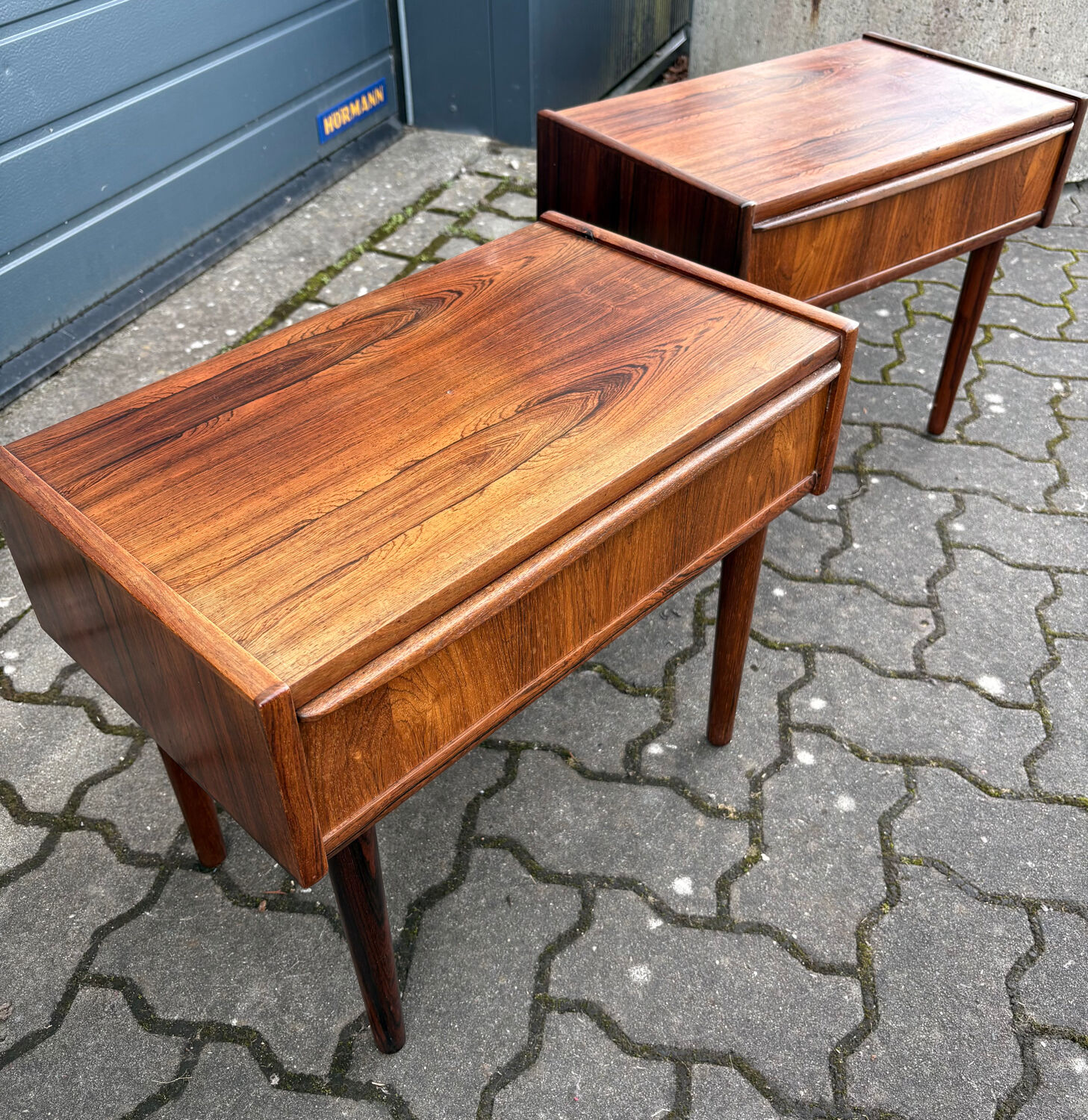 Early Pair of Danish Bedside Tables 1960s
