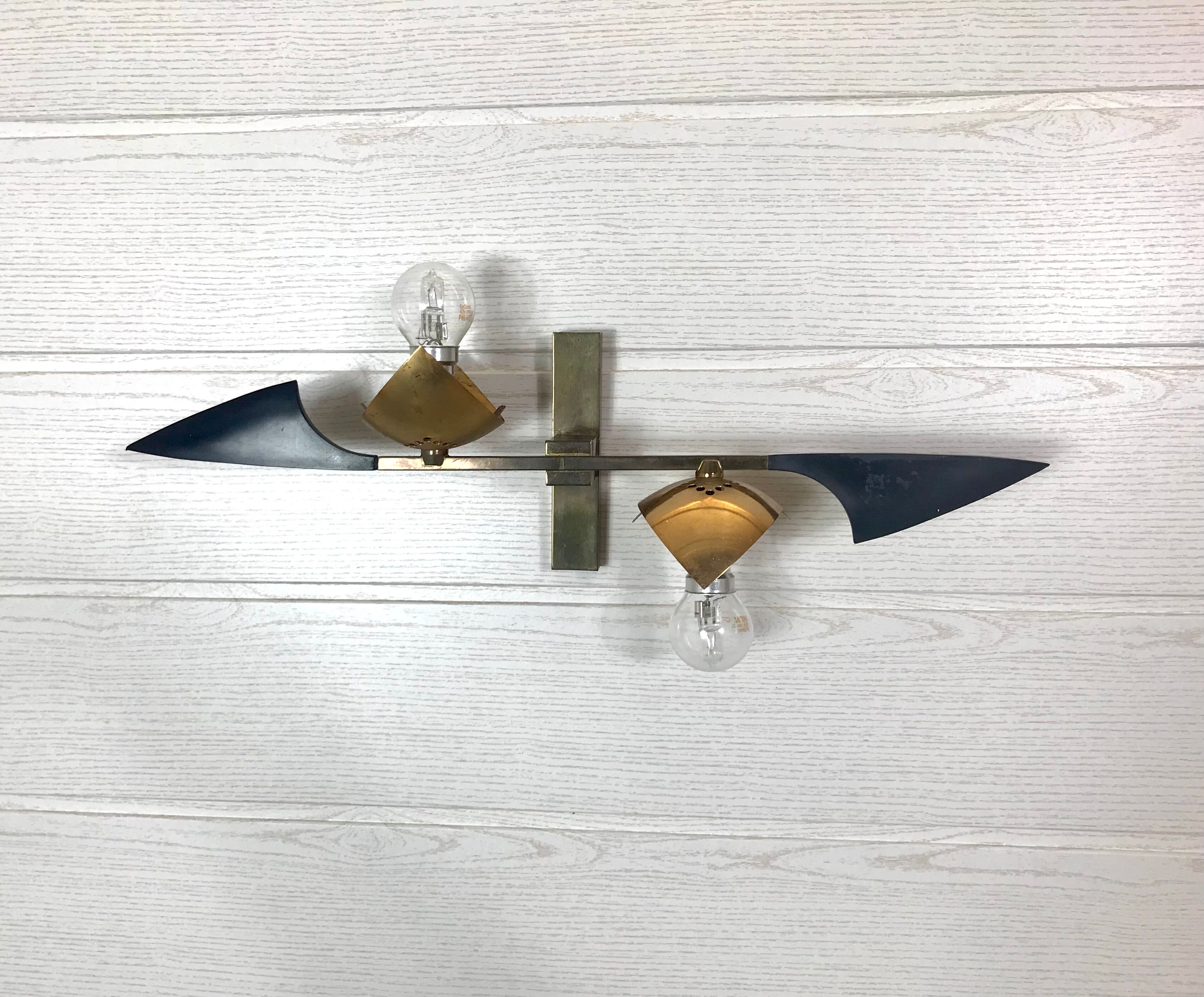Vintage wall lamp for the house Arlus in brass