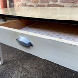 Kitchen table in formica & wood 50s