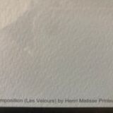 Cadre avec reproduction » les velours «  de matisse