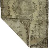 One-of-a-kind turkish handwoven vintage rug - rustic vintage charm 282x 164