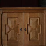 Henning Kjærnulf, enfilade in oak, mid-century Danish, Nyrup Møbelfabrik, 1960s.