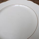 Villeroy & Boch large round plate in beige with gold trim