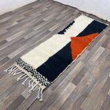 Handmade wool rug for your hallway size 75 x 300 cm