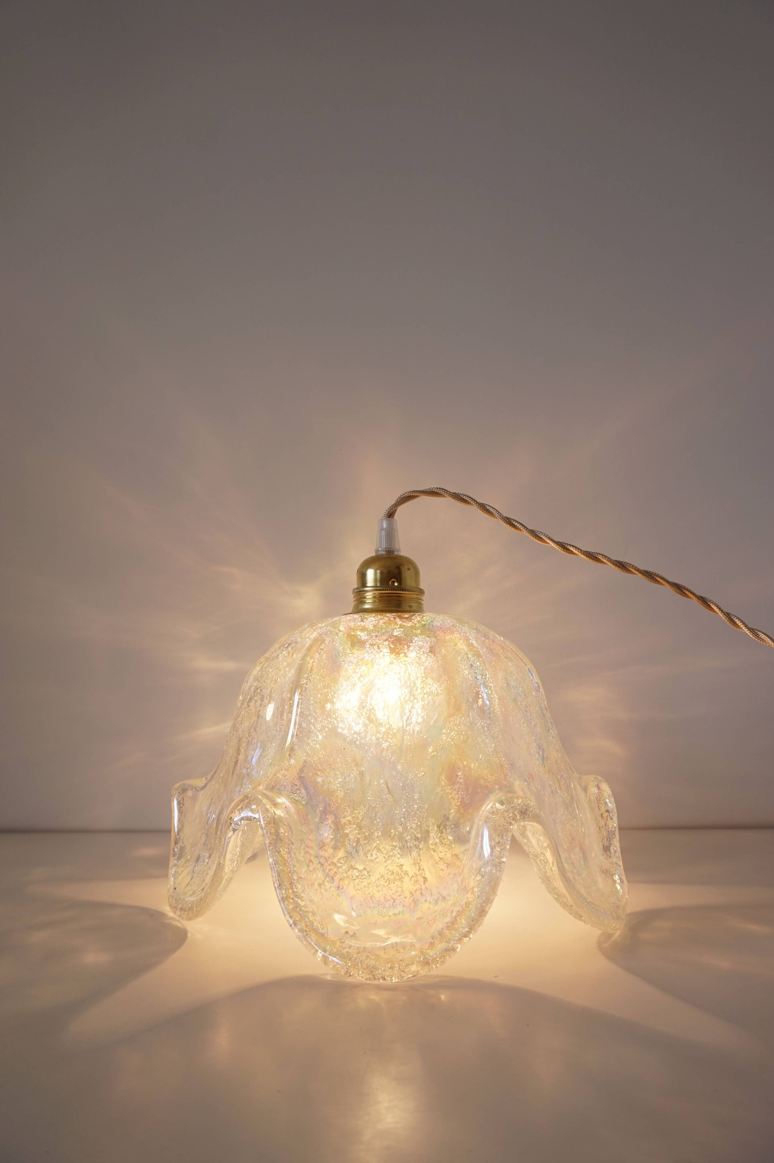 Murano glass flower globe stroller