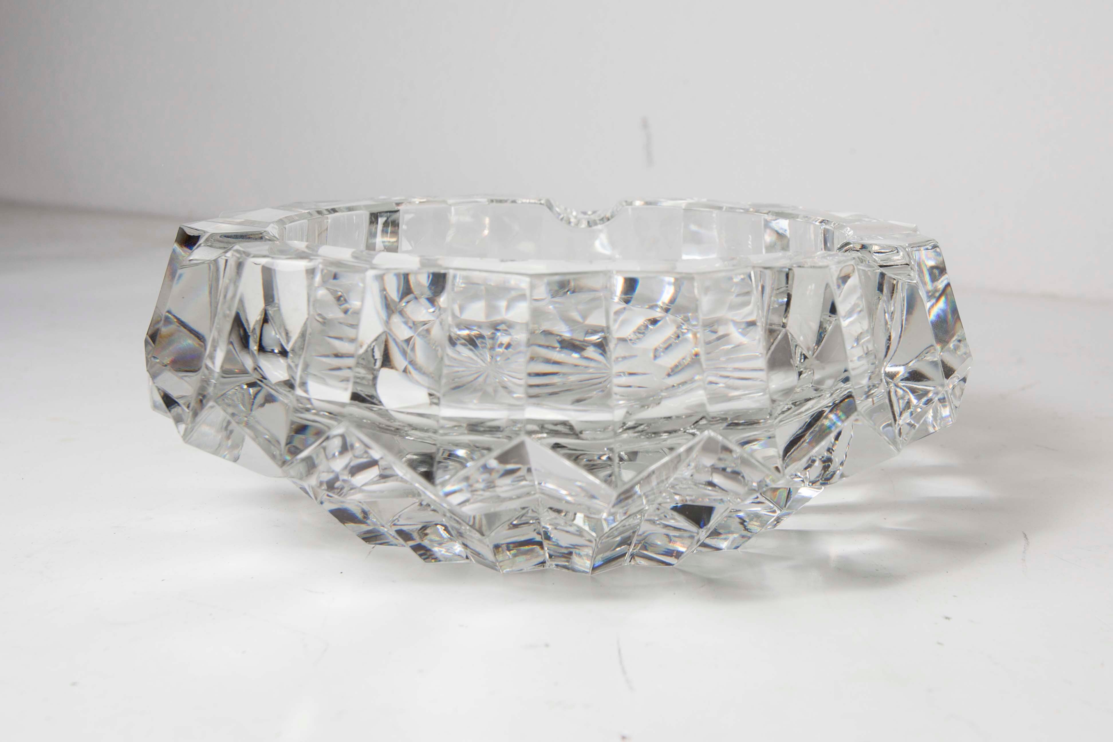 Cendrier cristal années 50
