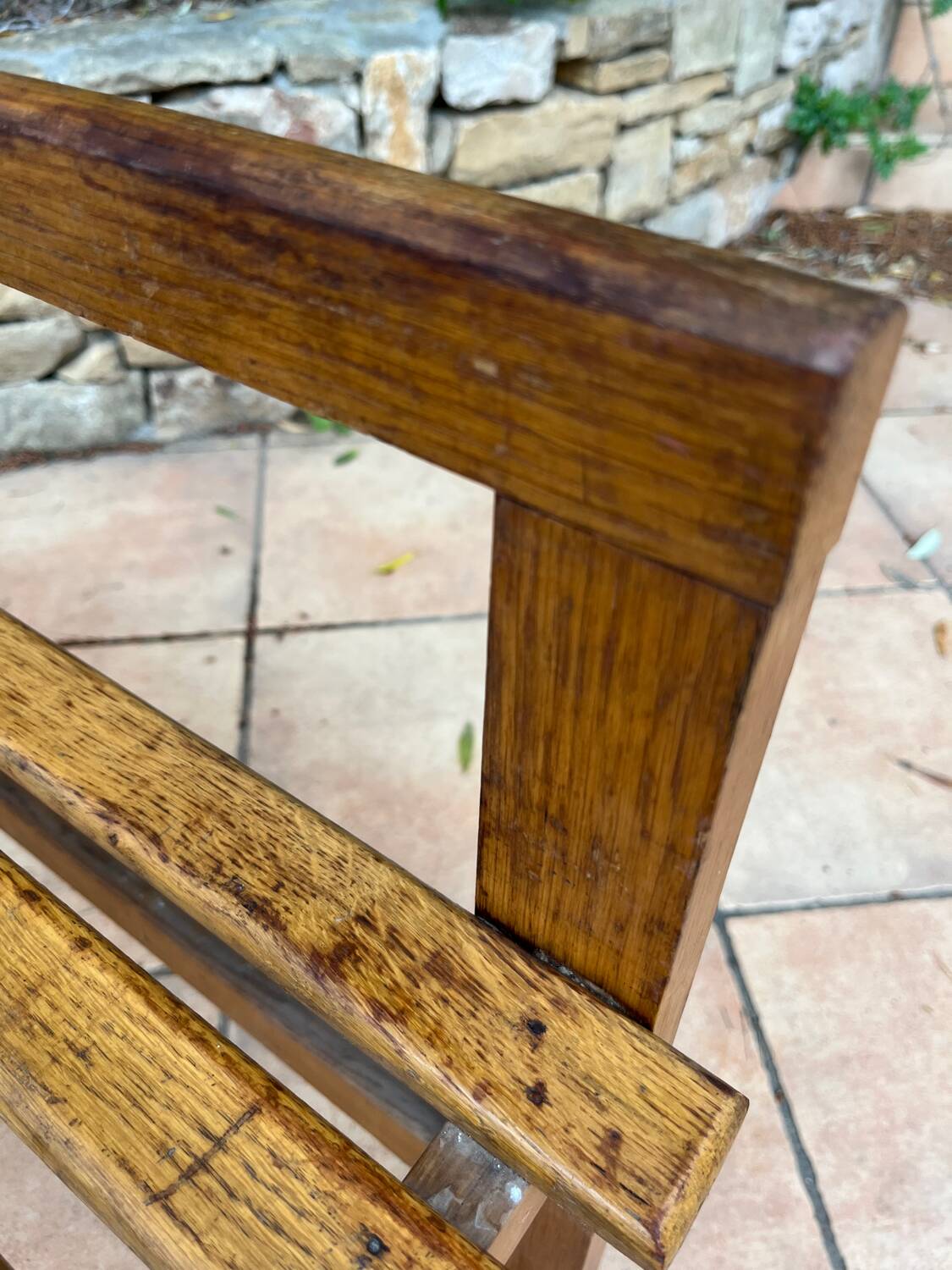 Small oak bench from the 50s