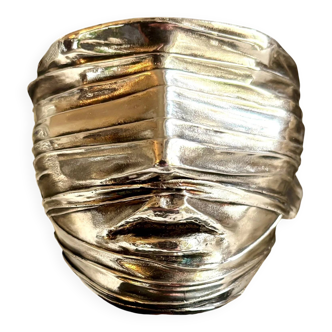 Silver-plated metal sculpture signed Igor Mitoraj for Christofle, 1977