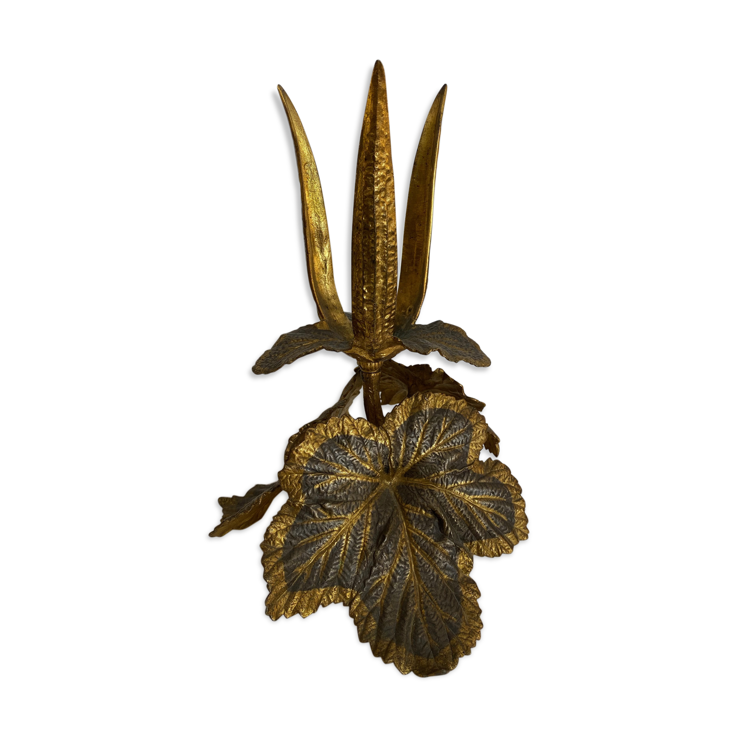 Brass candleholder art deco, 1930