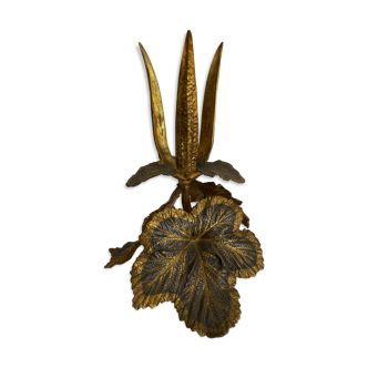 Brass candleholder art deco, 1930