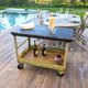 Renault workshop trolley from the 1950s, industrial spirit and original patina.