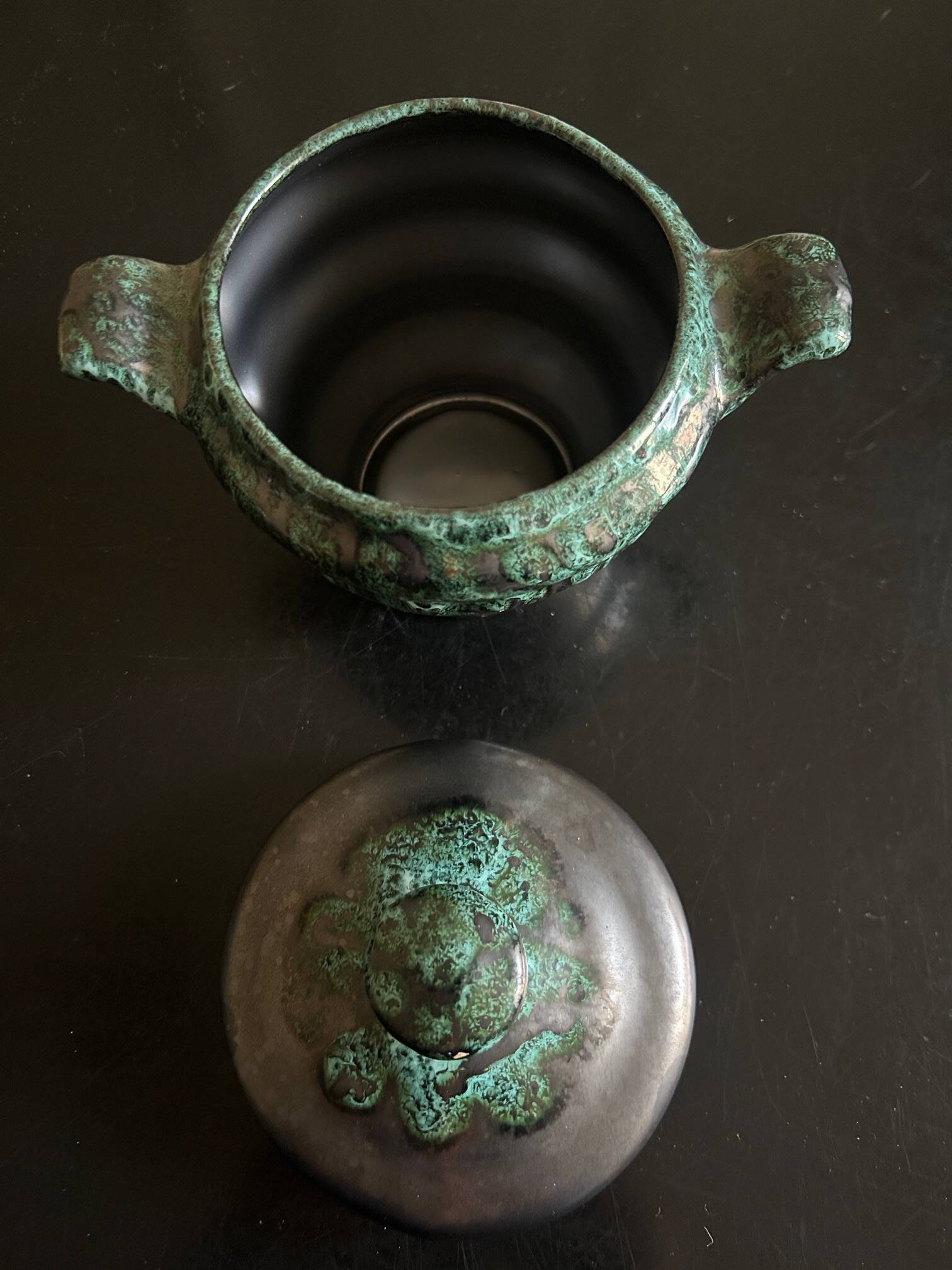 Petit Masse Morvan tea set (8 cups, teapot, sugar bowl, milk jug)