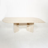 Vintage coffee table in travertine 1970