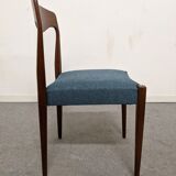 Set of 6 Danish teak chairs from the 60s/70s