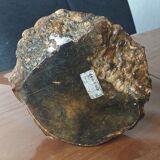 Brown alabaster ashtray