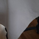 Embroidered damask square sheet