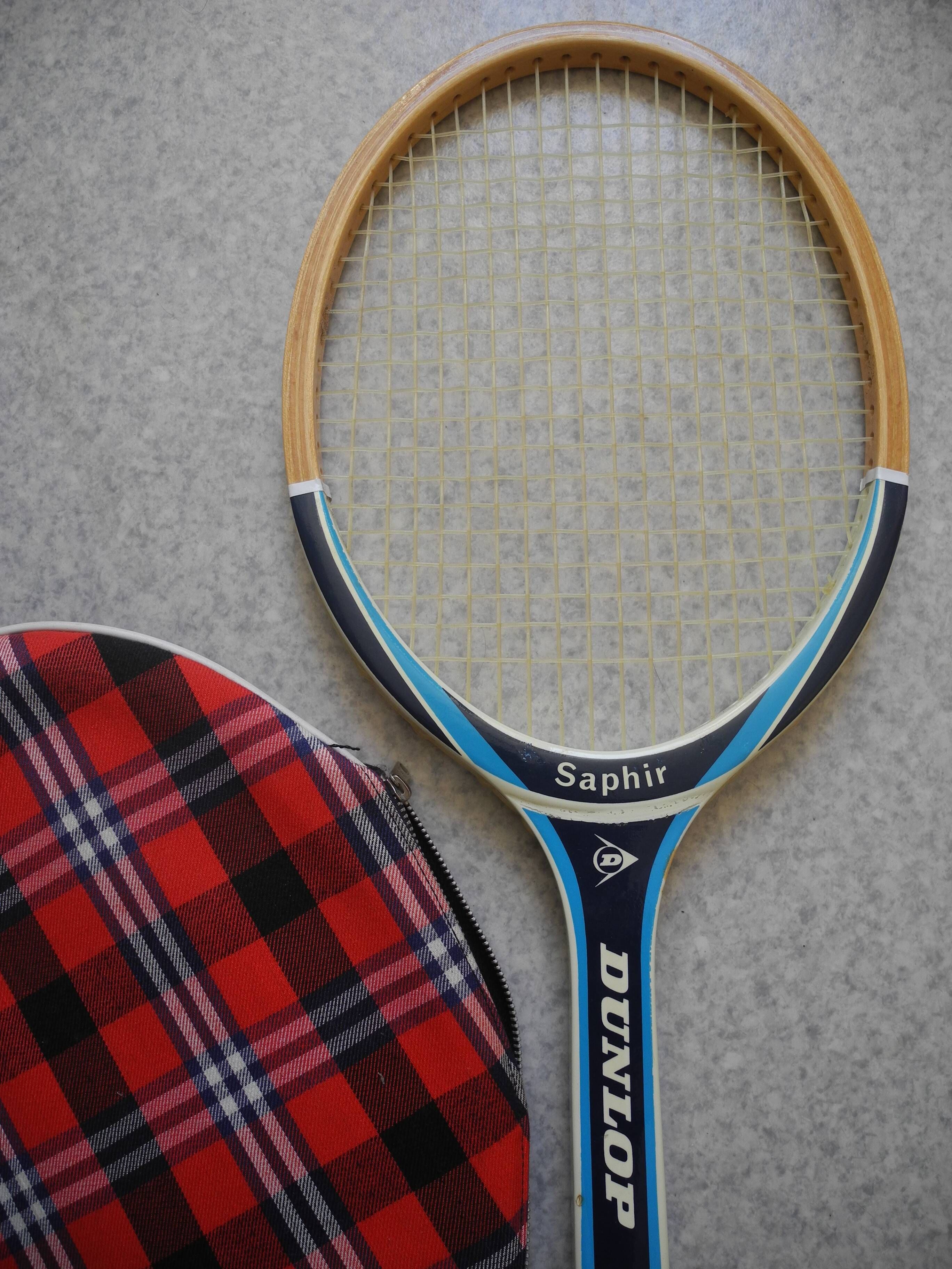 Dunlop Saphir sport vintage tennis racket 70s
