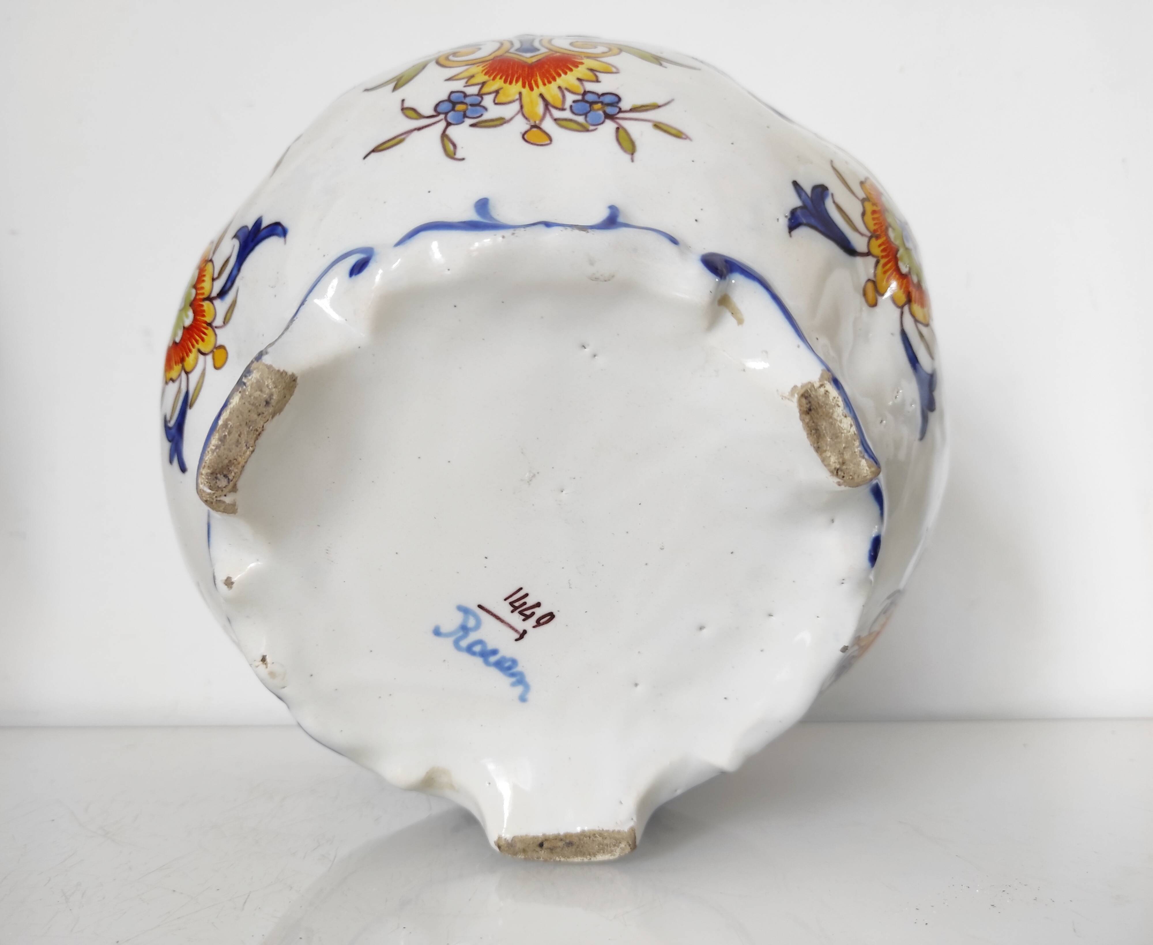 Rouen earthenware pot