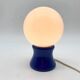 "Ball" lamp in blue lacquered wood, 1980s