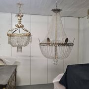 Lustre fin XIXÈME en cristal et bronze