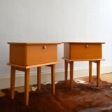 Pair of vintage bedside tables 60