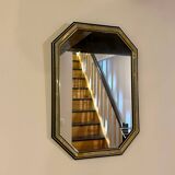 Vintage floral octagonal mirror