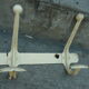Industrial coat rack in iron 4 double patères