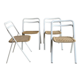Set of 4 white chairs Giorgio Cattelan