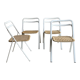 Set of 4 white chairs Giorgio Cattelan