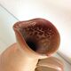 Conical soliflore vase in beige / vintage ceramic 60s-70s