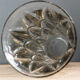 Vase art déco transparent en verre